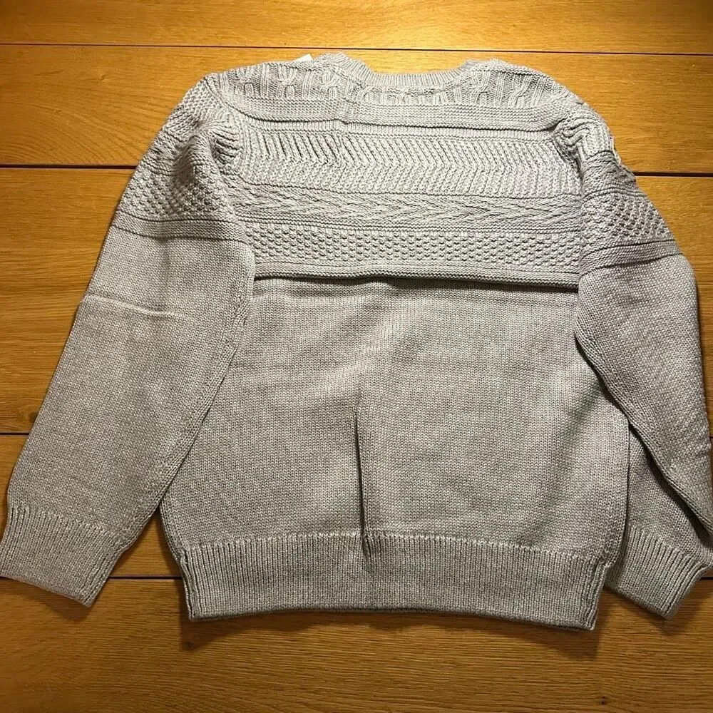 NWT Gymboree all dressed up gray sweater m (7/8)